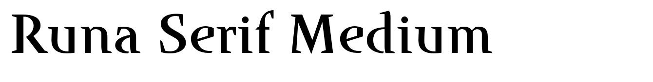 Runa Serif Medium